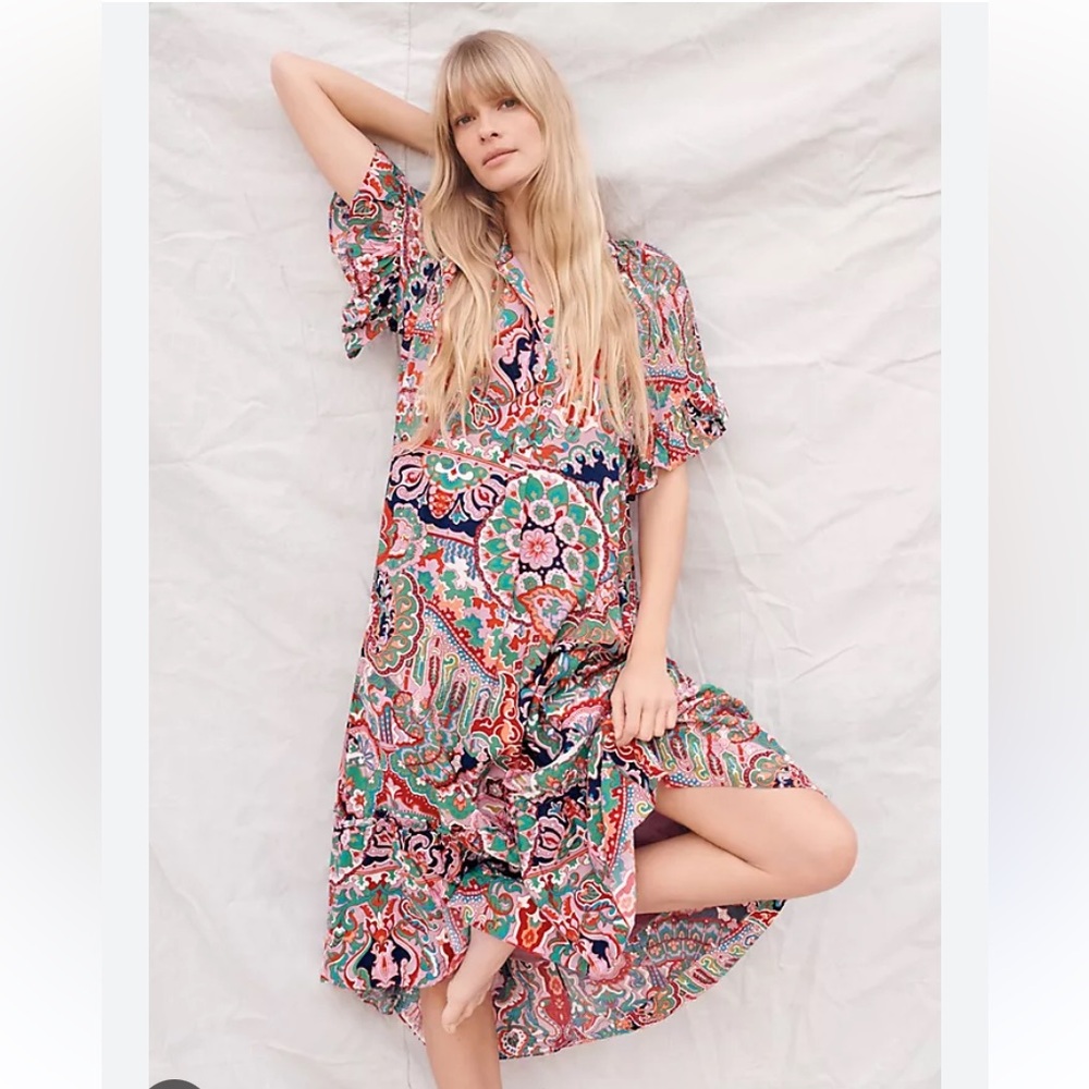 Anthropologie Maeve Antoinette Maxi Dress Size Small